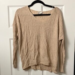 Pinkblush Tan Crew Neck Sweater